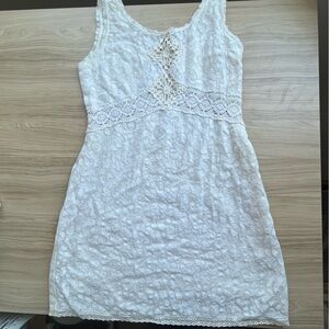 Ivory Lace Free People Mini Dress - M